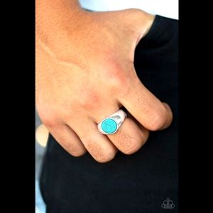 Sexy Urban Turquoise Blue Ring For Men!